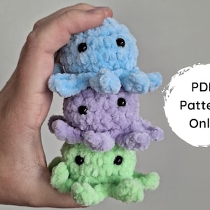 No-Sew Mini Octopus Crochet Pattern PDF – Quick and Easy Amigurumi Tutorial