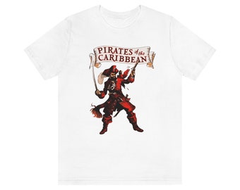 Pirates of the Caribbean Shirt, Jack Sparrow Shirt, Disney Shirt for Men, Disney Shirt for Women, Pirates of the Caribbean Retro, Adult S-3X