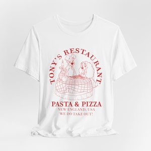 Lady and the Tramp Shirt, Funny Disney Shirt, Disney Shirt for Men, Disney Shirt for Women, Tony's Restaurant, S-4X