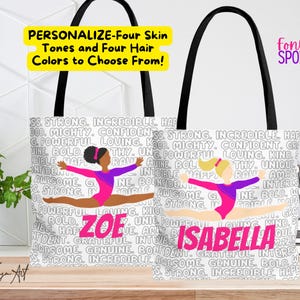 Personalized Gymnast Tote Bag: Affirmation Girl Tote, Fonyea Sports