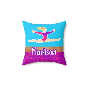 パーソナライズされた体操選手用ブルークッション、Fonyea Sports