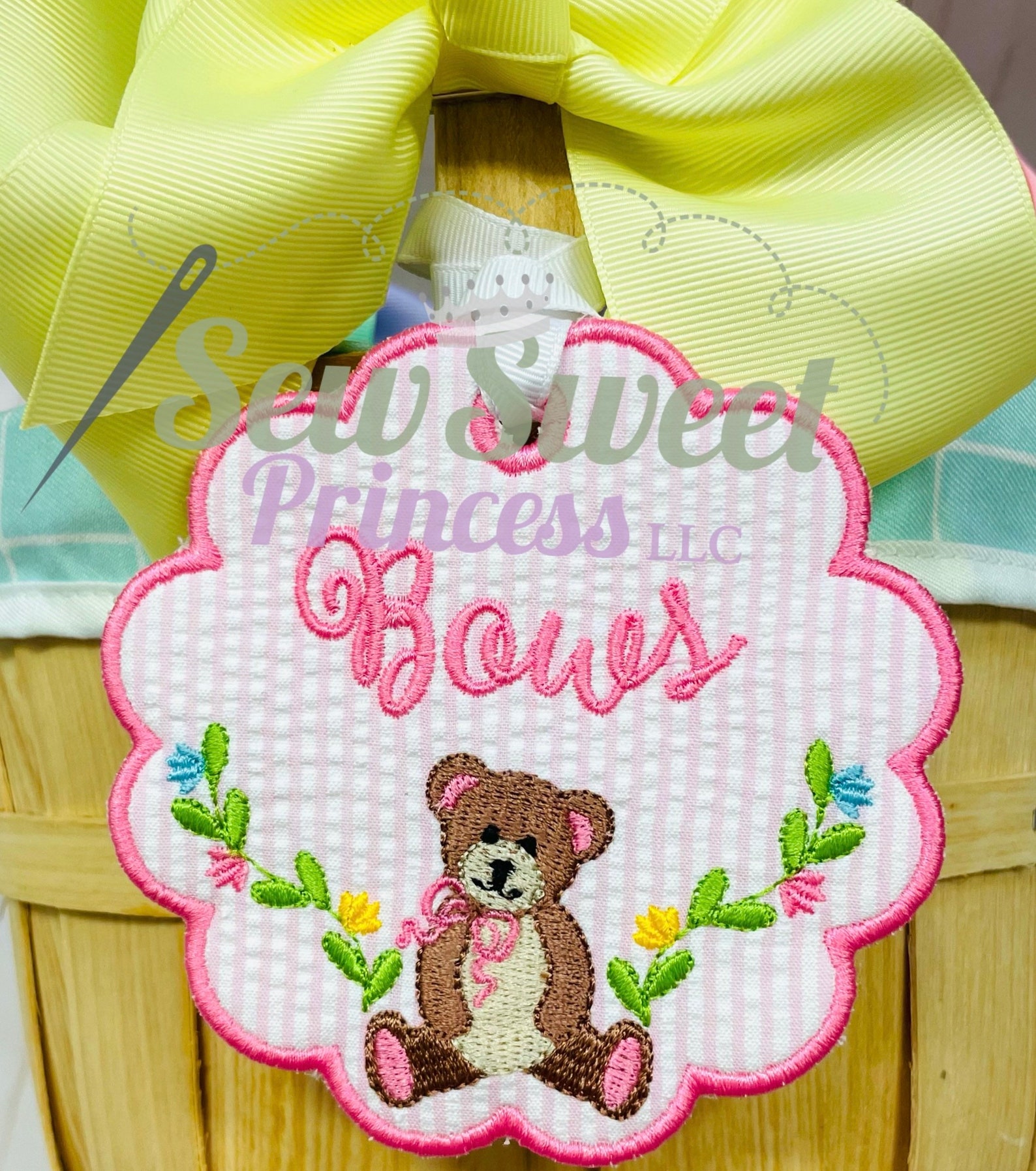 Personalized Basket Name Tag Custom Nursery Decor Monogram Etsy