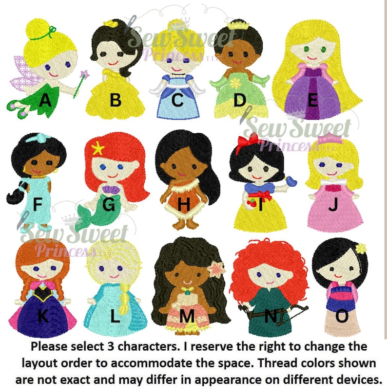 CUSTOM PRINCESS DRESS Pick Your Own Princess Embroidery Girl Toddler Monogram, Personalized Birthday, Magical, Cinderella, Vacation image 2