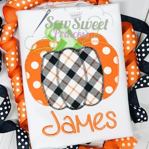 Boy Girl HALLOWEEN Personalized Monogram Custom Boutique SHIRT - Pumpkin, Jack-o-Lantern, Pumpkin Patch, Trick-or-Treat, First Halloween