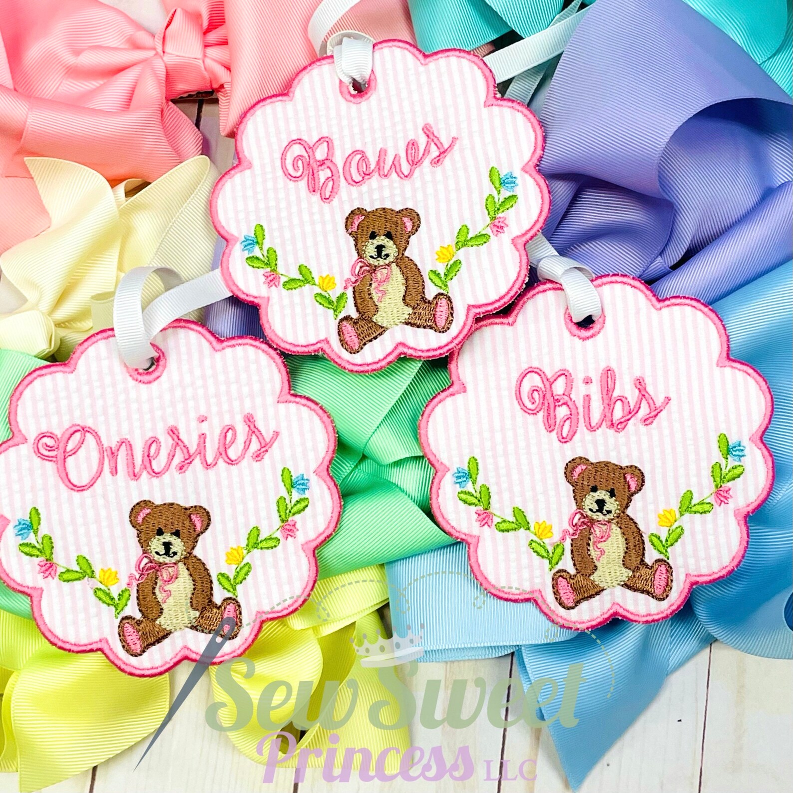 Personalized Basket Name Tag Custom Nursery Decor Monogram Etsy