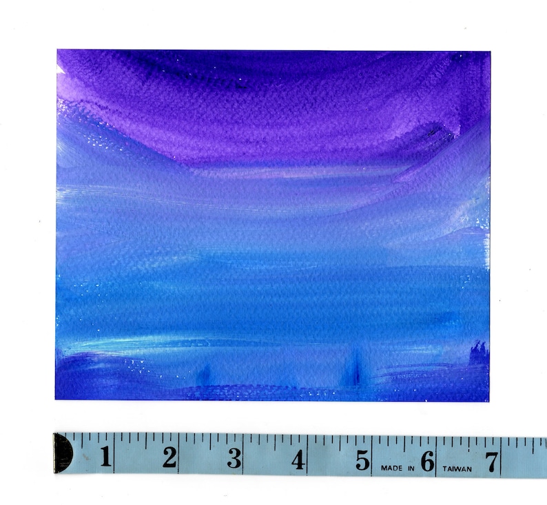 Hand Painted Water Color Paper Purples