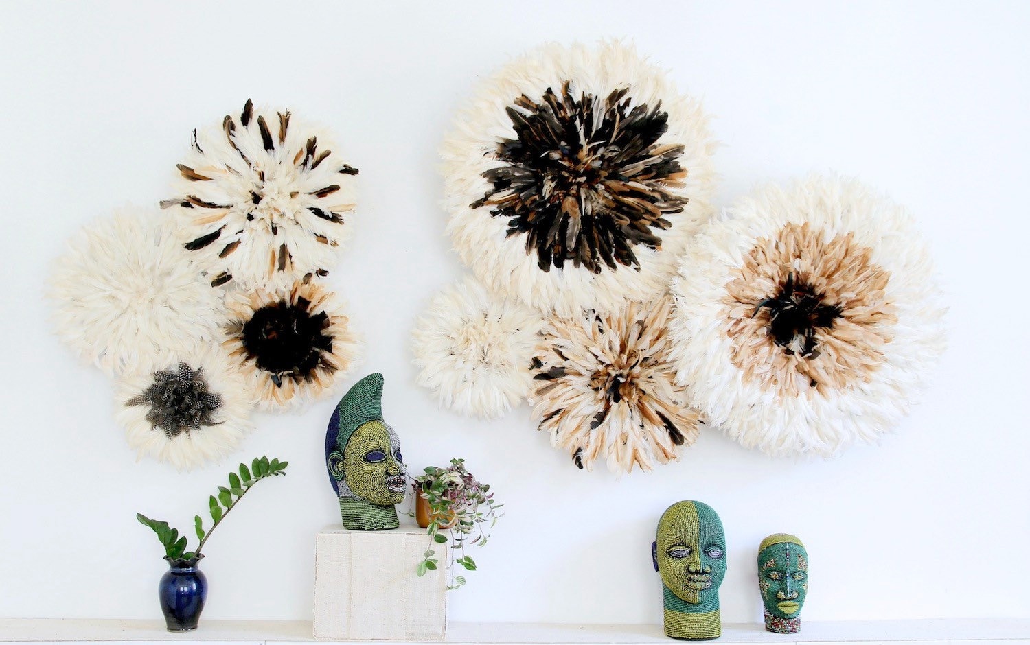 Set of 4 Juju Hat Wall Decor 2 in 60cm and 2 in 40cm Etsy