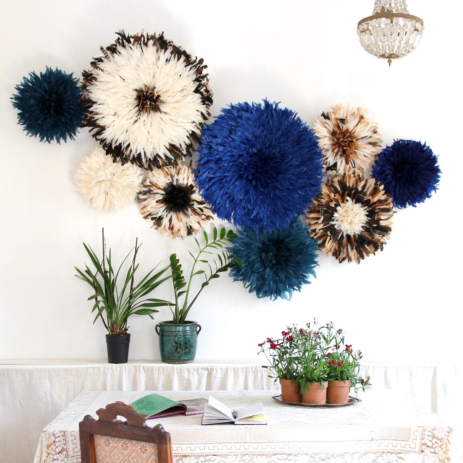 Set of 4 Juju Hat Wall Decor 2 in 60cm and 2 in 40cm Etsy