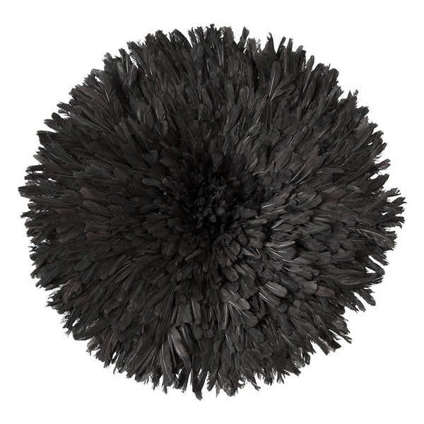 Original Black bamileke feather juju hat