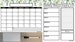 Magnetic Fridge Calendar/Dry Erase/Refrigerator Calendar/Magnetic Refrigerator Boards/Menu Planner/Farmhouse/Leaves TOP ONLY DESIGN 