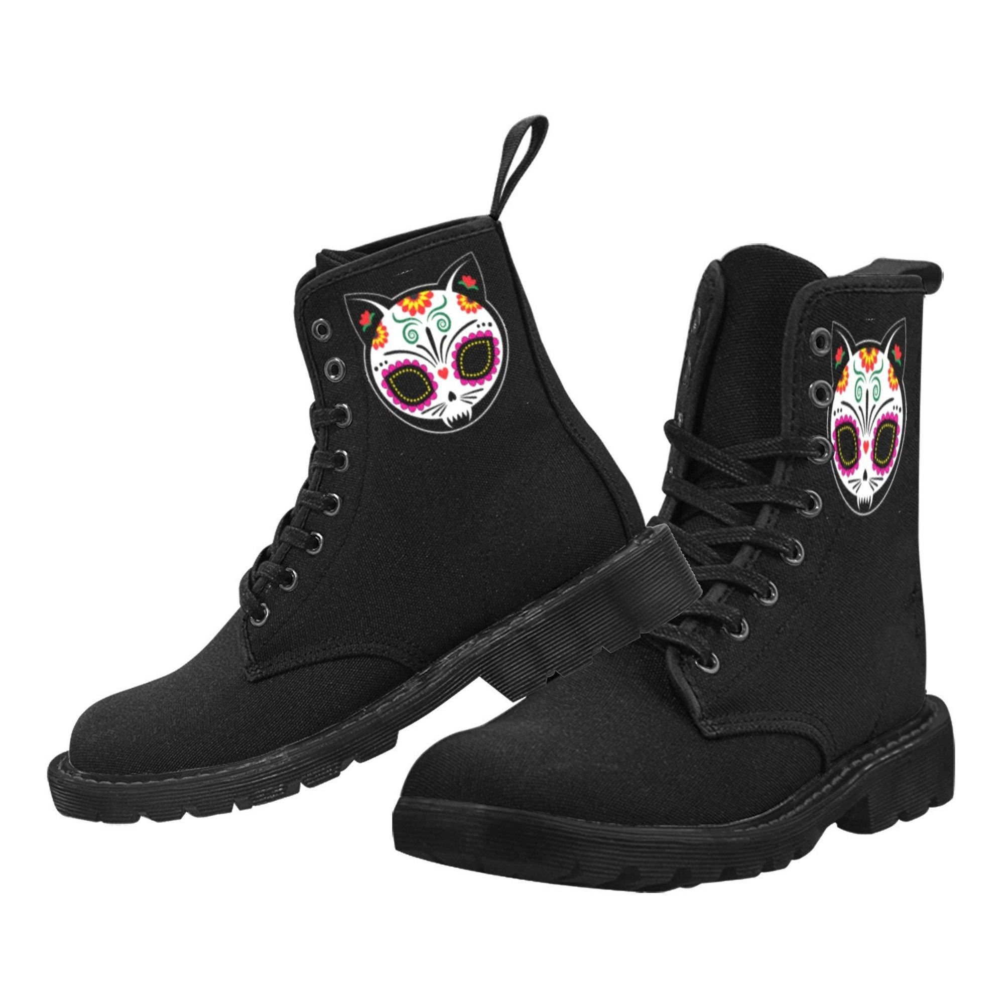 Combat Boots Women Women's Sugar Skull 