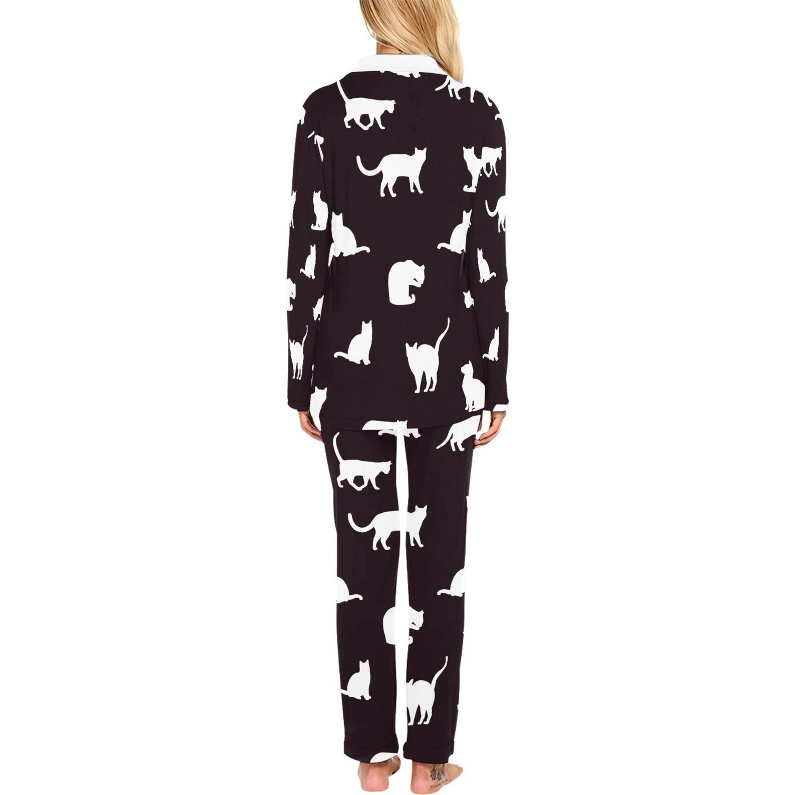 Cat Pajamas Womens Cat Pajamas Cat Pyjamas Designer Etsy