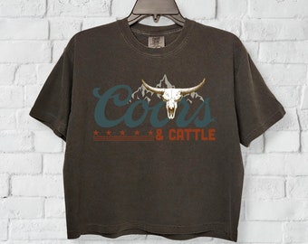 Vintage Crop Top, Country T shirt, Cowgirl Shirt, Western T- shirt, Comfort Colors Crop Shirt