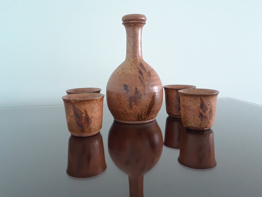 Vintage Ceramic Decanter Set by Poterie Laplante Etsy