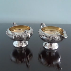 Vintage Sugar and Creamer Bowls - Old English Reproduction (BP)