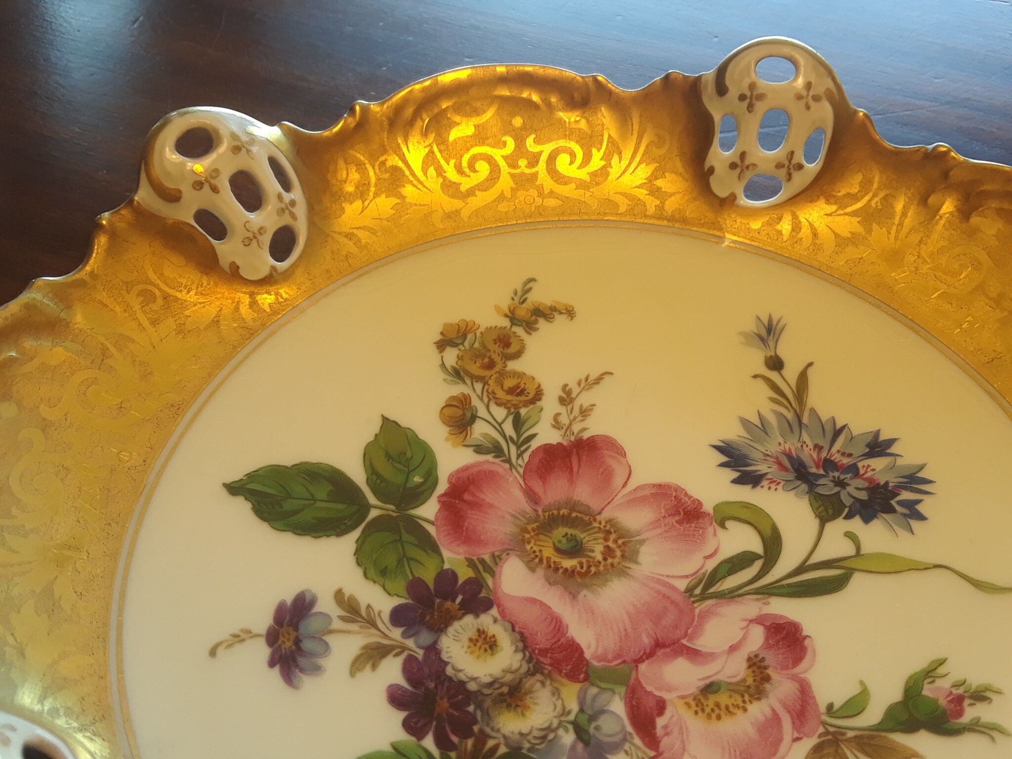 Pieza central de porcelana de la década de 1900 Elfenbein | Etsy