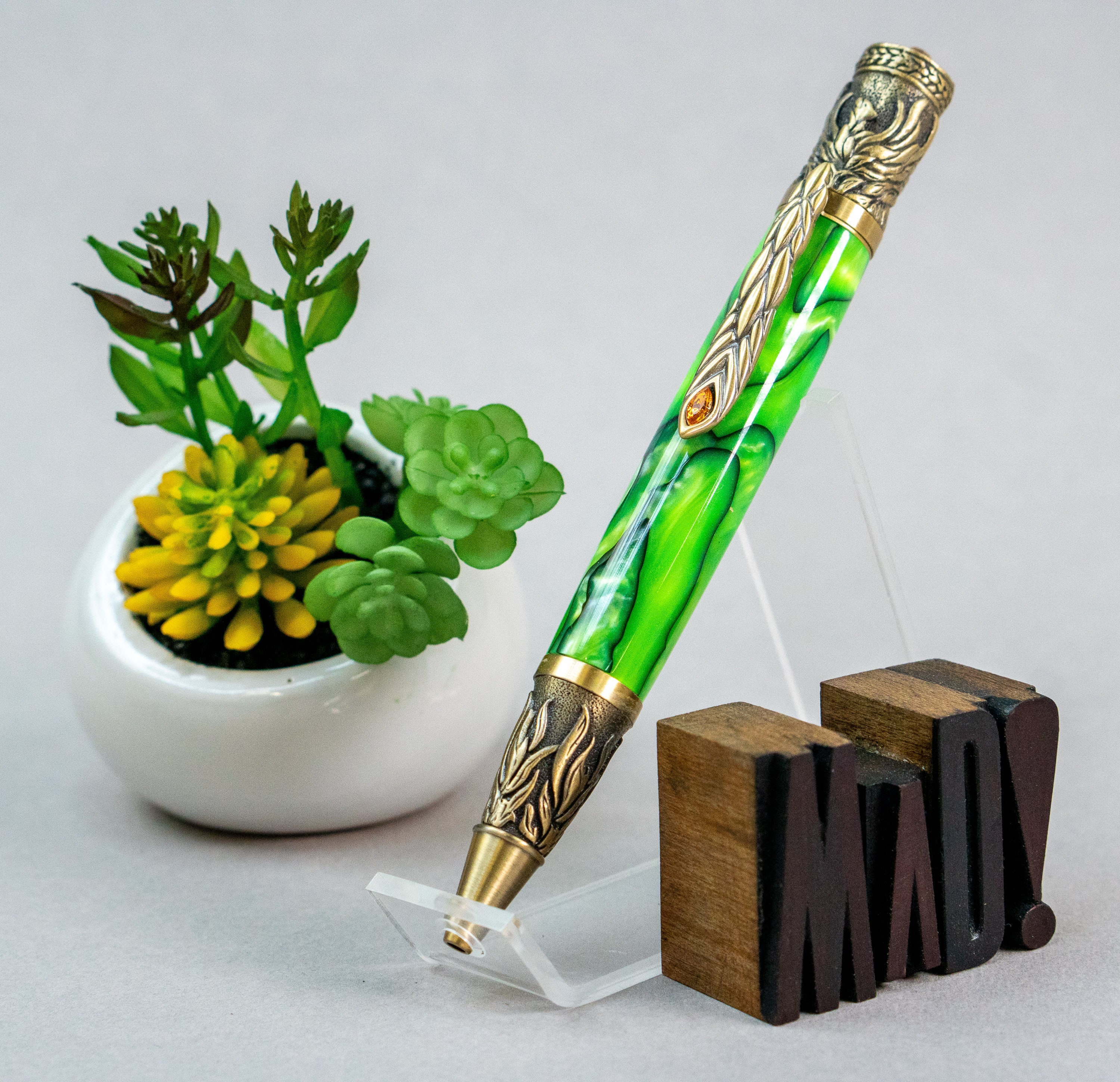 Antique Brass Phoenix Rising Mental Health Awareness Pen - Etsy