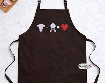 Funny Grill Apron for Men, BBQ Gift for Dad, Backyard Cookout Apron, Father’s Day Gift