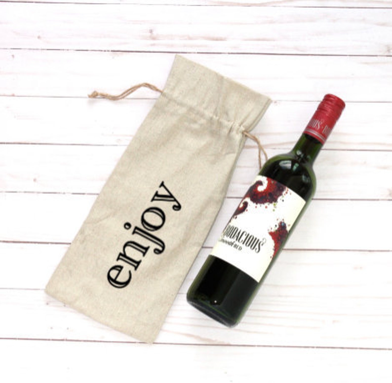 Wine Bag Gift / Party Favor / Housewarming Gift / Office Gift Etsy