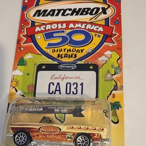 2001  Matchbox    Across America 50th Birthday Series California  #31 Mattel Wheels
