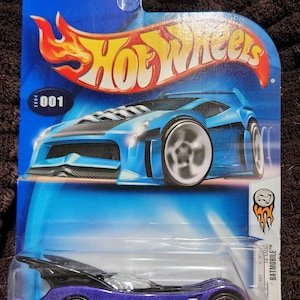 Vintage Hot Wheels Batmobile 2004~1st Edition 1/100 Purple. New on card
