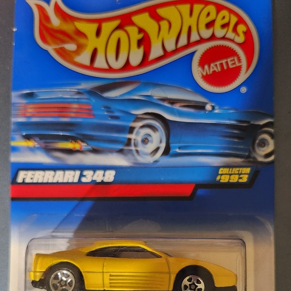 1998 Hot Wheels Yellow Ferrari 348  #993 - NEW