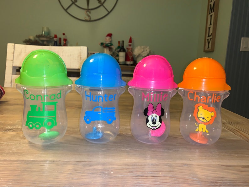 Munchkin Weighted Straw Cup Personalized. Sippy Cup. Straw Etsy