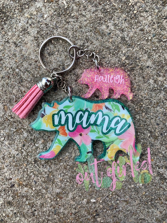 mama bear keychain