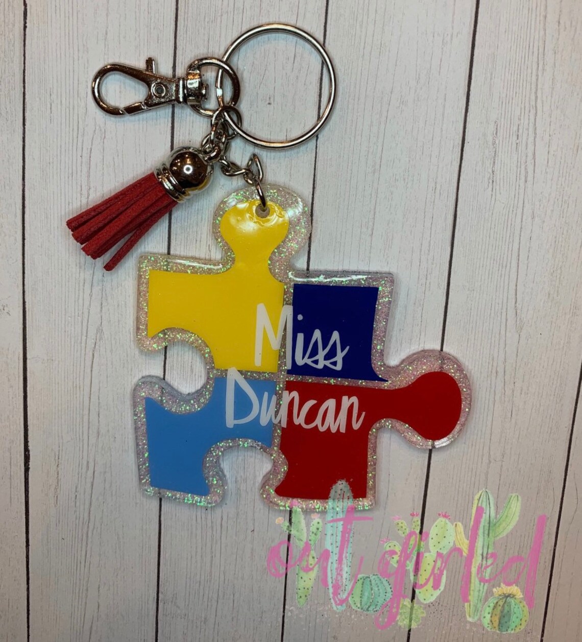 Autism awareness keychain Completely Customizable Etsy