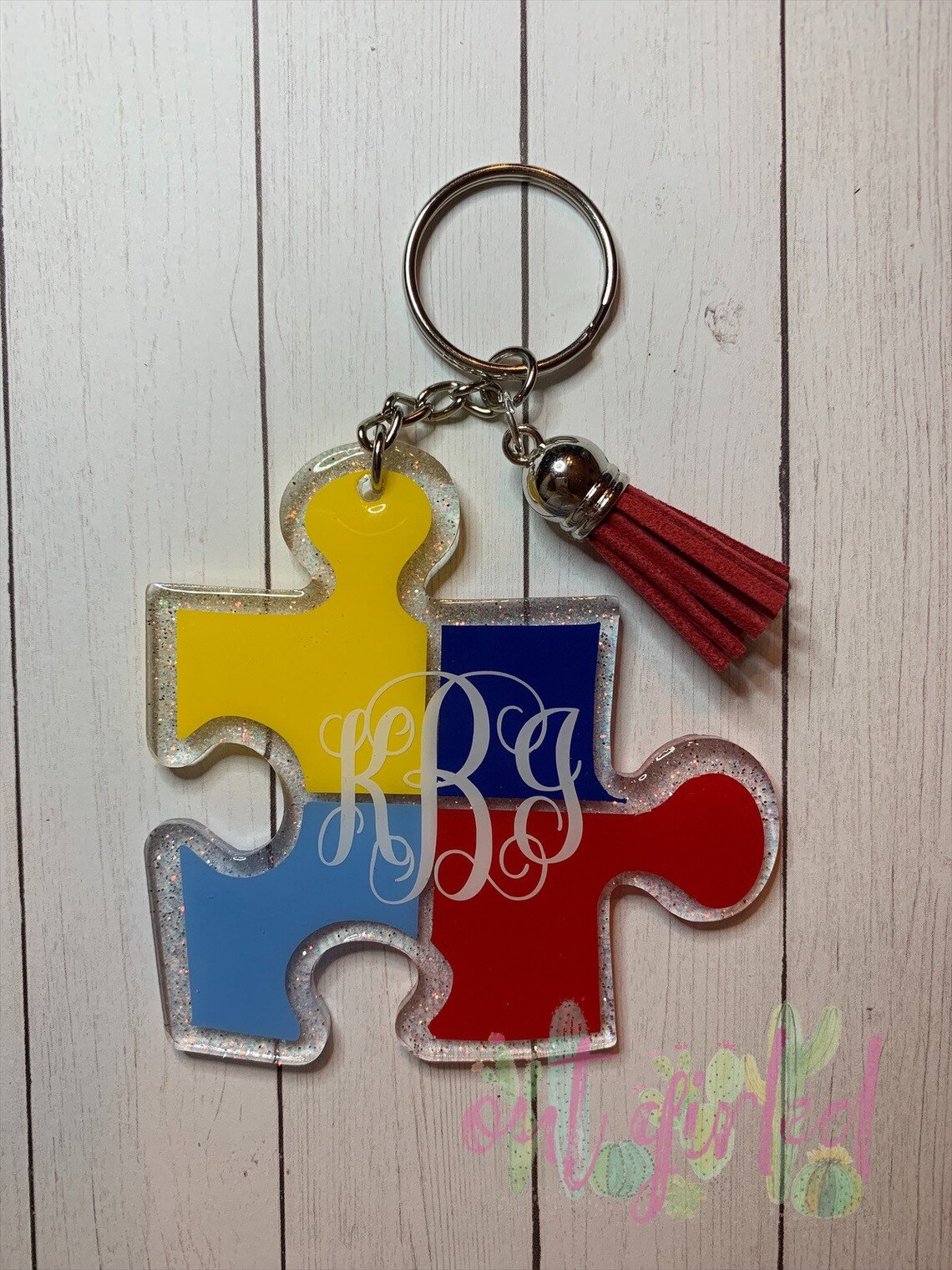Autism awareness keychain Completely Customizable Etsy