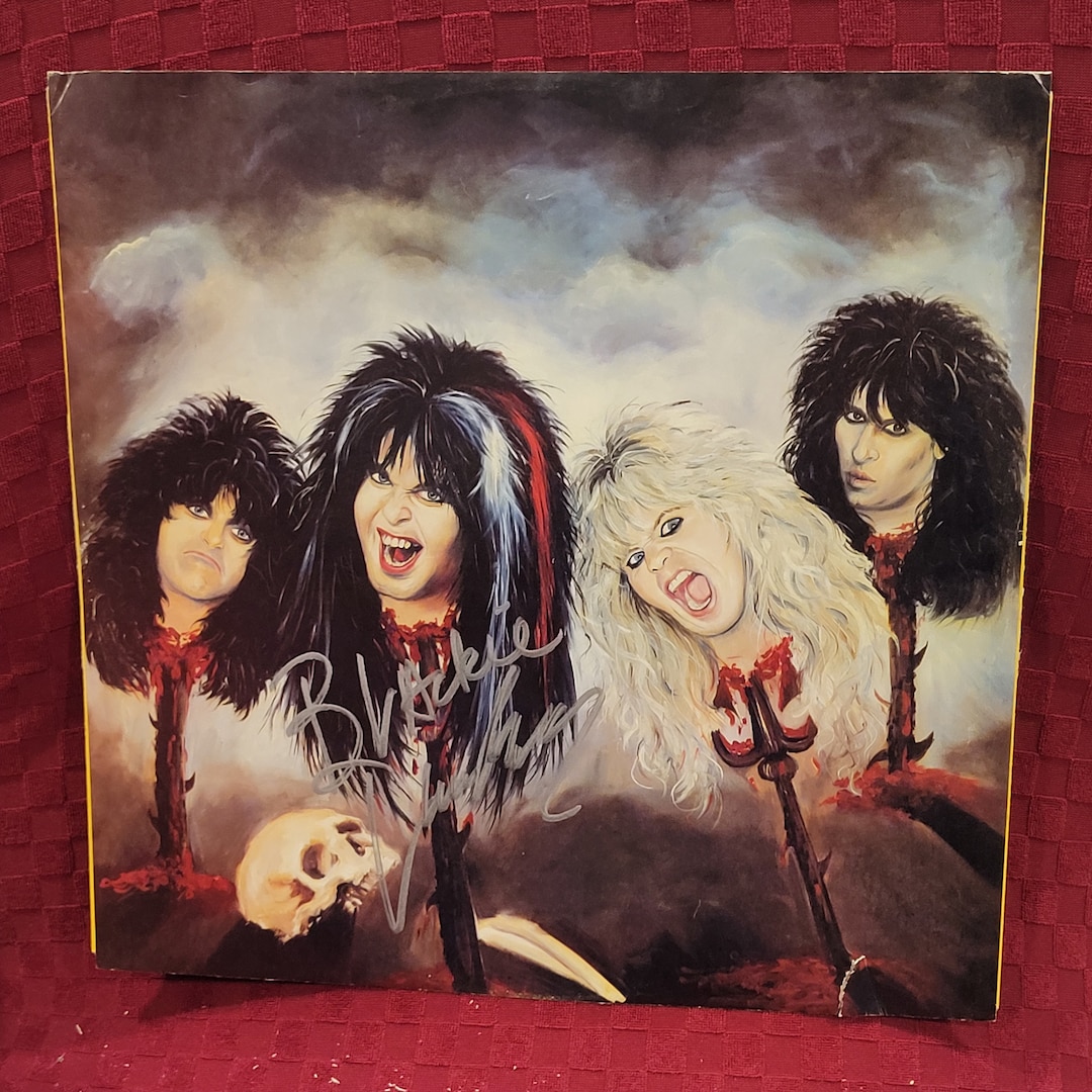 Wasp the last command signed lp insert 1985 original album vintage