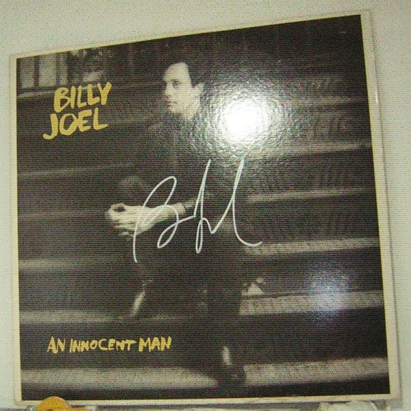 Billy Joel Signed lp An Innocent Man, Original Album, Vintage Vinyl Record, Great Gifts, 60s 80s 90s
