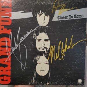 Grand Funk Railroad Signed Lp Closer to Home, Original Album