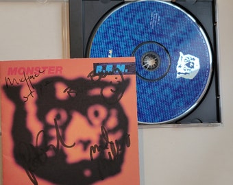 R.E.M. signed cd Monster, Original Album, Vintage Vinyl Record, Great Gifts, 60s 80s 90s