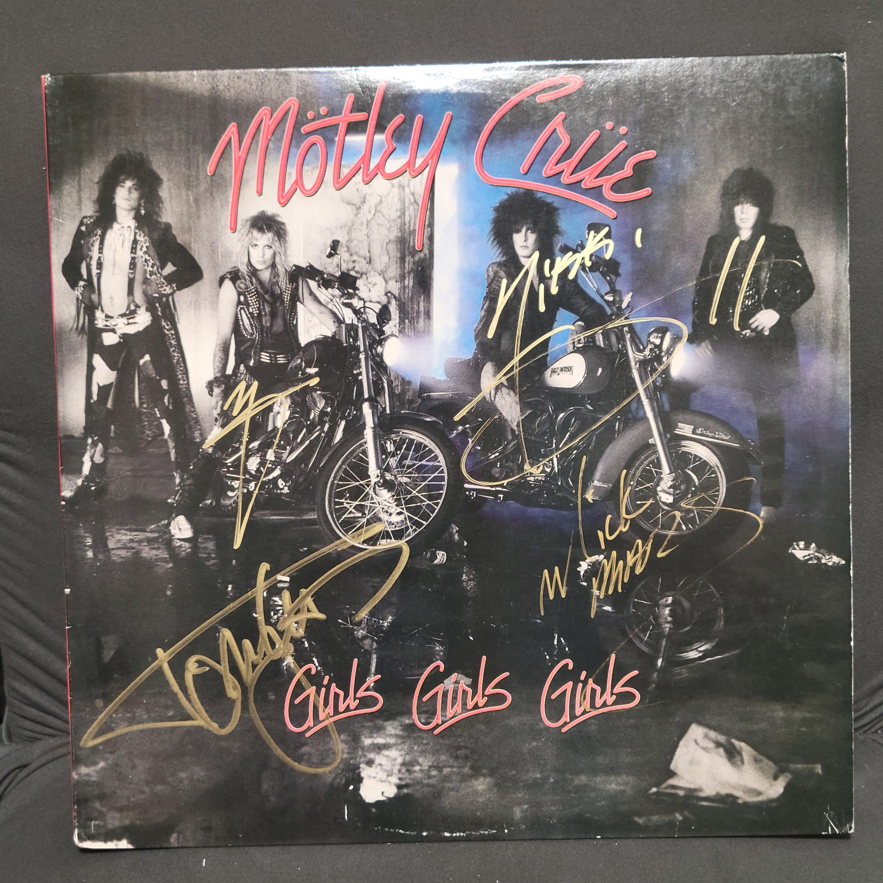 Motley Crue Signed Lp - Etsy