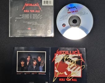 llica サイン入り　Blackアルバム Metallica Autographed Signed the Black Album Vinyl - James