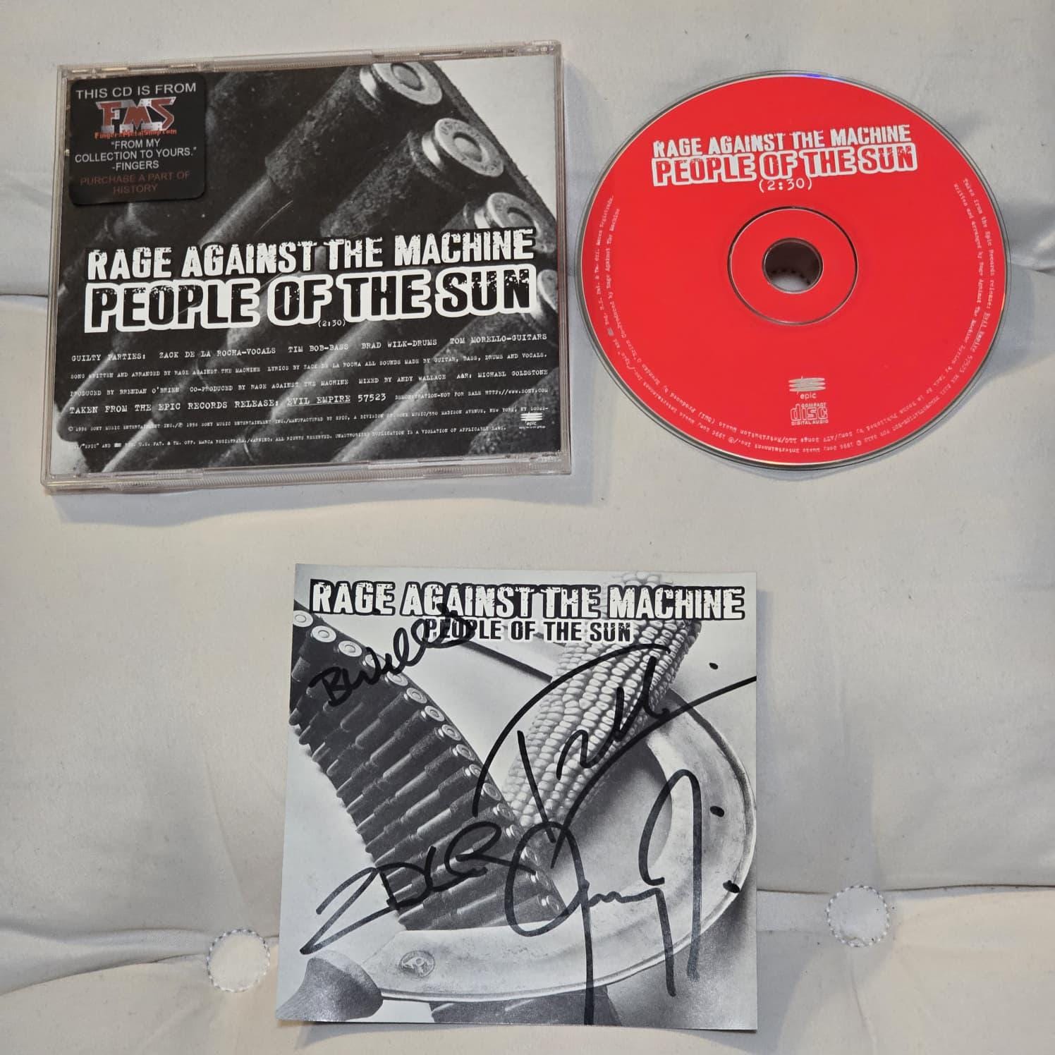 レア　Rage Against the Machine サインCD レイジ Rage Against the Machine Signed - Etsy