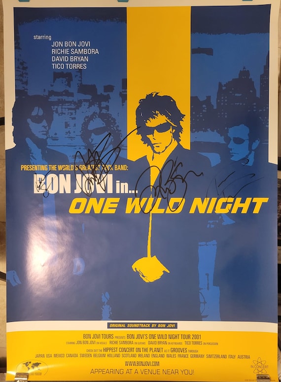 BONJOVI初期メンバーサイン入りポスター