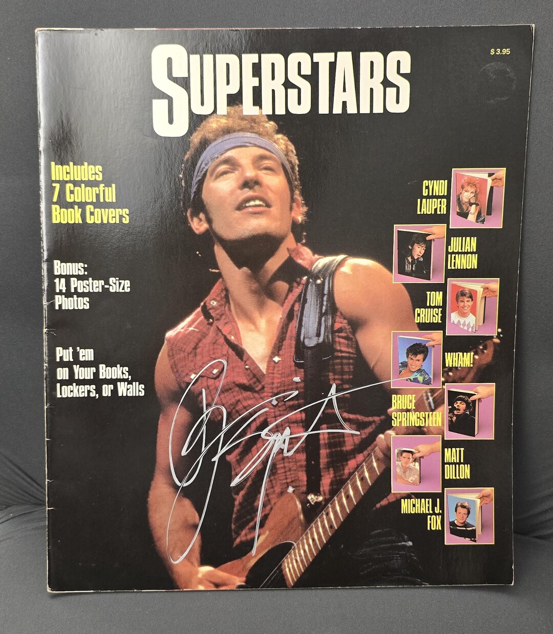 Bruce Springsteen Signed Poster Book Superstar 1985, Original, Vintage ...