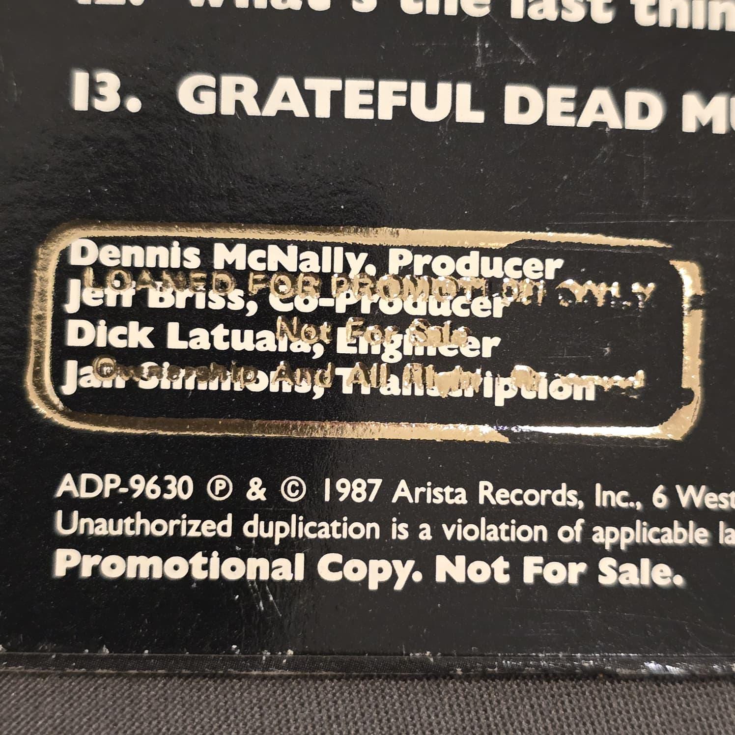 Grateful Dead Signed RARE PROMO Lp Talk to Themselves, 6 Members