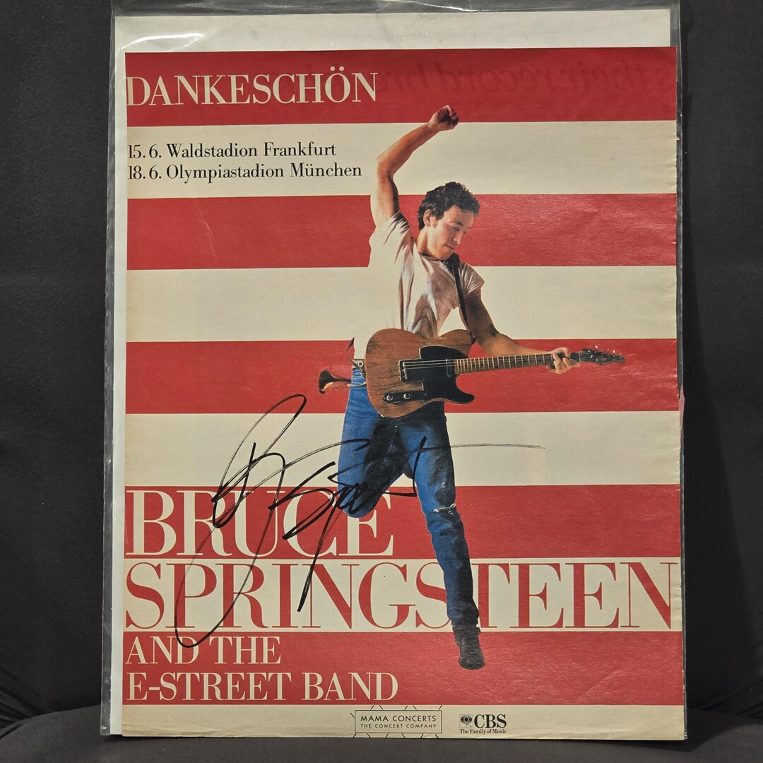 Springsteen 2006 Magazine Bruce Springsteen Signed Magazine Ad, Born in the USA Tour, Original ...