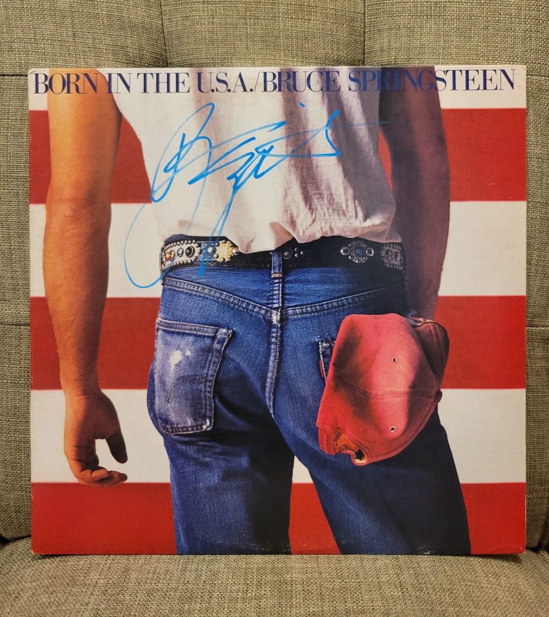 Bruce Springsteen Signed Lp Born in the USA 1985, Original Album