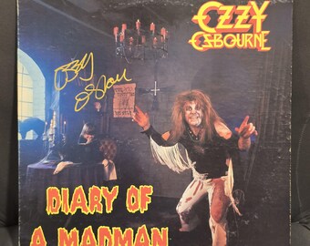 Vintage Ozzy Osbourne Diary of a Madman LP Record Vinyl Album EX