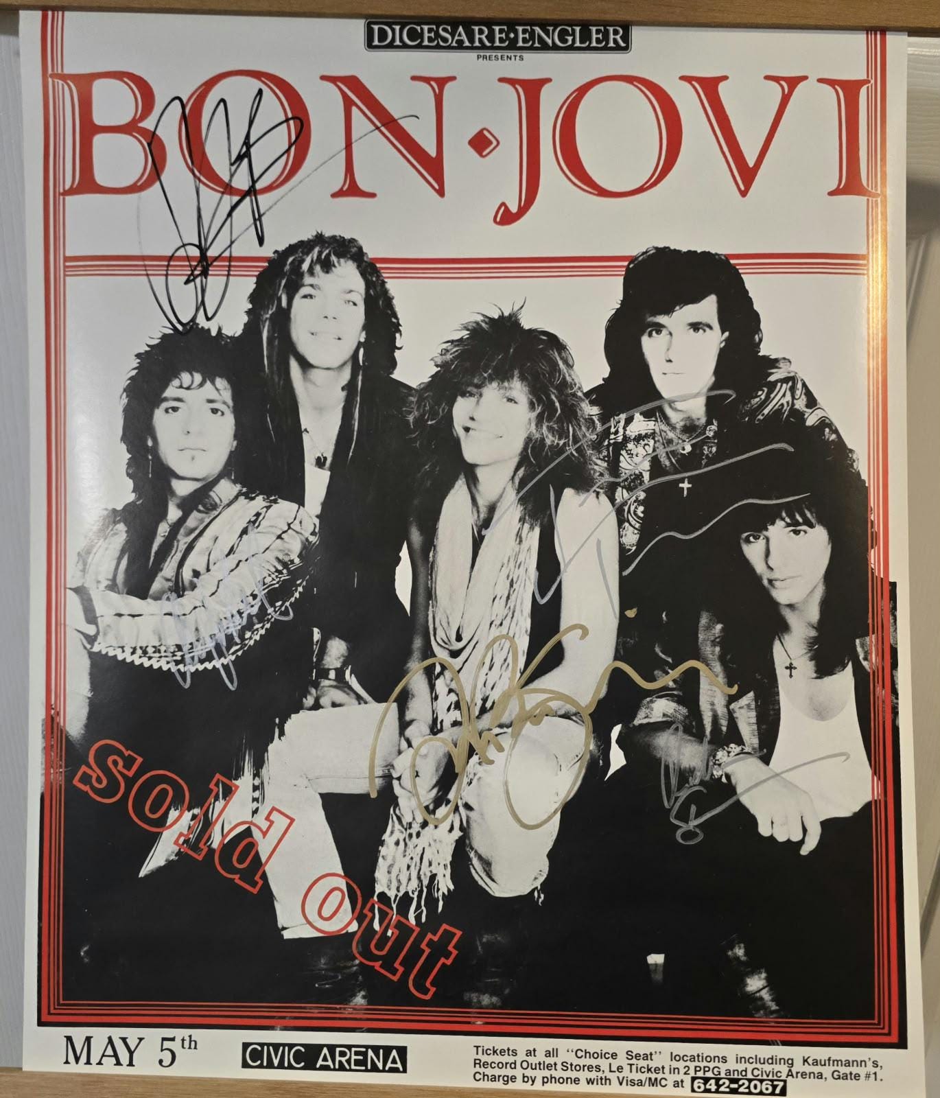 Bon Jovi Signed - Etsy