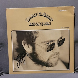 Elton John signed lp Honky Chateau, Original, Vintage, Great Gifts, 70s 80s 90s