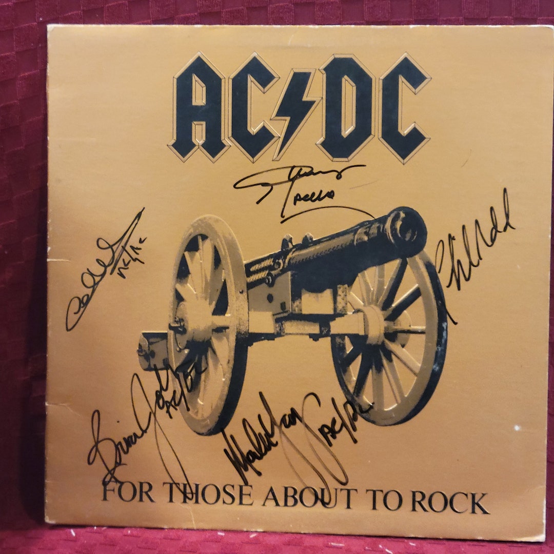 AC/DC Signed Lp for Those About to Rock Original Album - Etsy