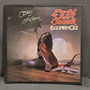 Ozzy Osbourne Signed lp  Blizzard Of Ozz, Original, Vintage, Great Gifts, 70s 80s 90s