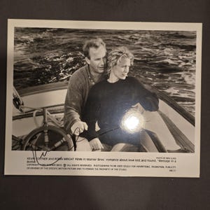 Fotografía de prensa firmada por Kevin Costner, Mensaje en una botella, 1999, Original, Vintage, Excelentes regalos, Años 60, 80 y 90