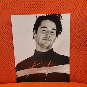 Keanu Reeves signed photo, Original, Vintage, Great Gifts, 60s 80s 90s