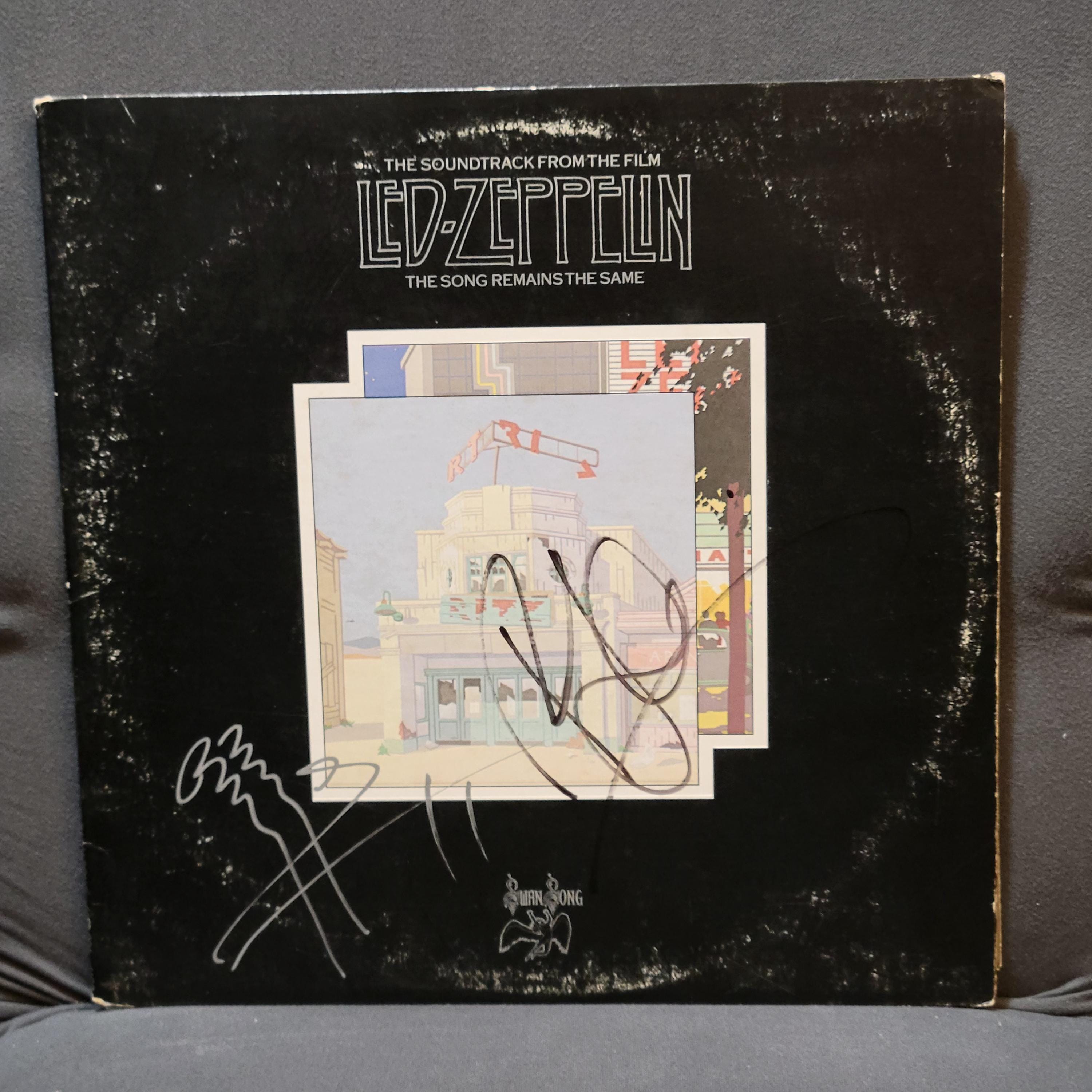 Led Zeppelin Signed Lp Song Remains the Same, 2 Members, Original ...